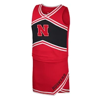 Girls Youth Colosseum Scarlet Nebraska Huskers Cheerleader Top & Skirt Set