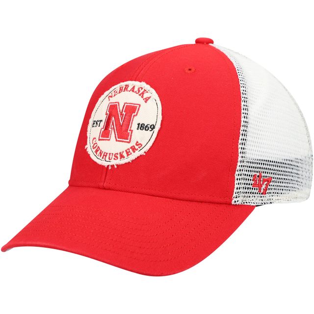 Casquette Snapback '47 Scarlet Nebraska Huskers Howell MVP Trucker pour homme