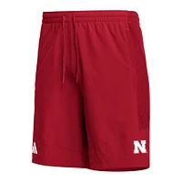 Men's adidas Scarlet Nebraska Huskers AEROREADY Shorts