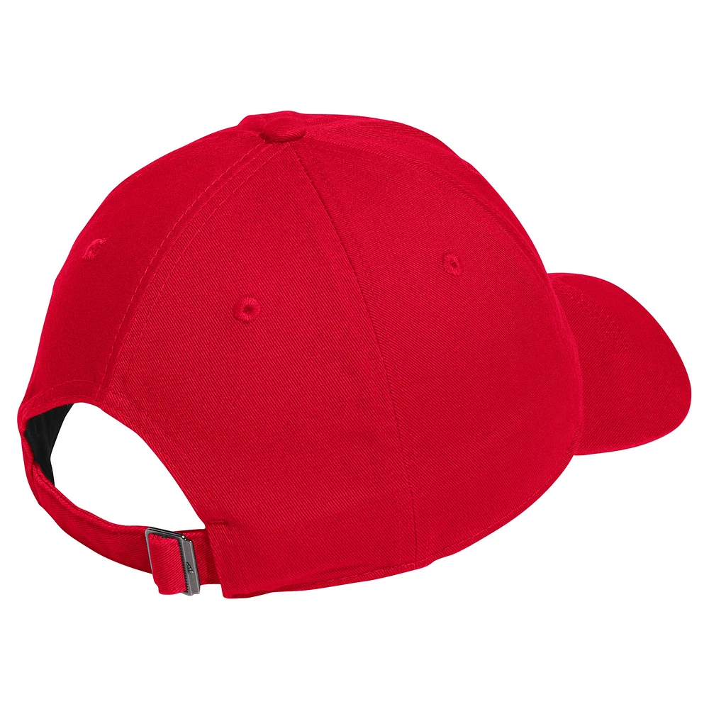 Men's adidas Scarlet Nebraska Huskers Locker Room Wordmark Slouch Adjustable Hat
