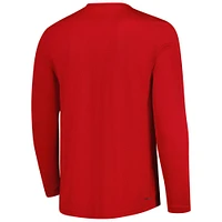 Men's adidas Scarlet Nebraska Huskers  Shooter Long Sleeve T-Shirt