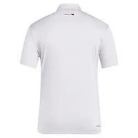 Men's adidas White Nebraska Huskers 2024 Coaches AEROREADY Polo