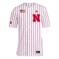 Maillot de baseball adidas Nebraska Huskers Replica pour homme, blanc