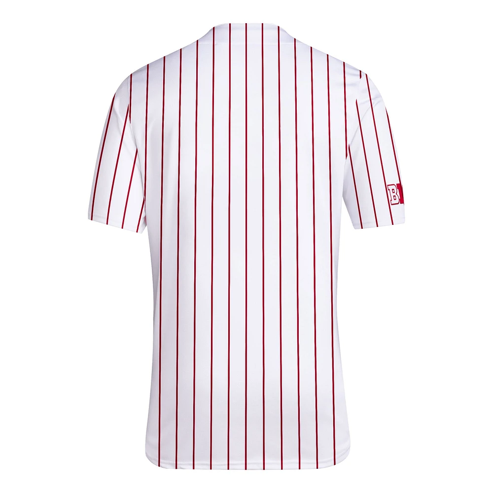 Maillot de baseball adidas Nebraska Huskers Replica pour homme, blanc