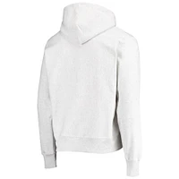 Men's Champion Heathered Gray Nebraska Huskers Team Vault Logo Reverse Weave Pullover Hoodie