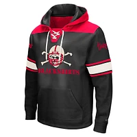 Men's Colosseum Black Nebraska Huskers 2.0 Lace-Up Pullover Hoodie