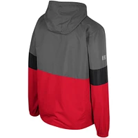 Men's Colosseum Charcoal Nebraska Huskers Miles Full-Zip Jacket