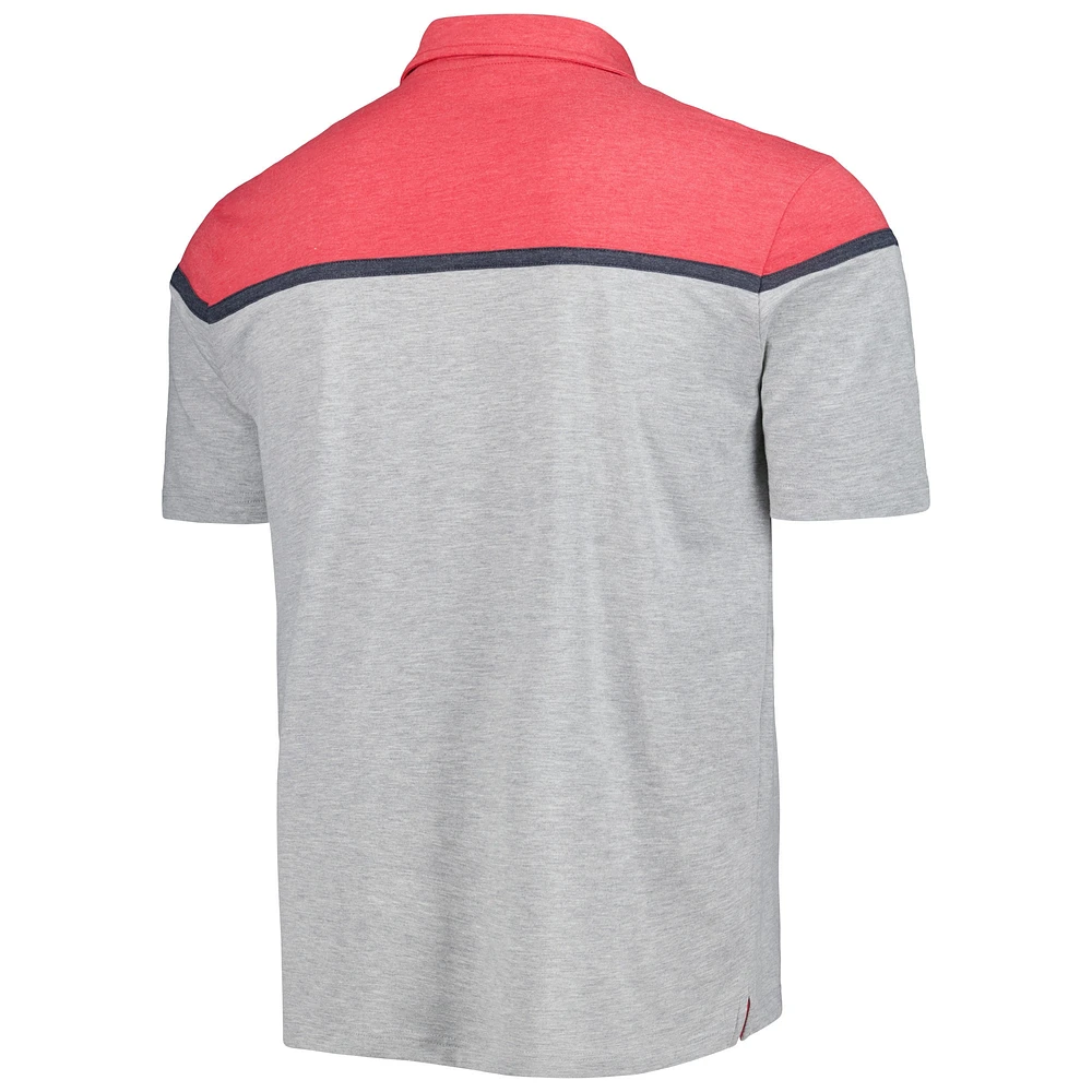 Men's Colosseum Heather Gray Nebraska Huskers Chamberlain Polo
