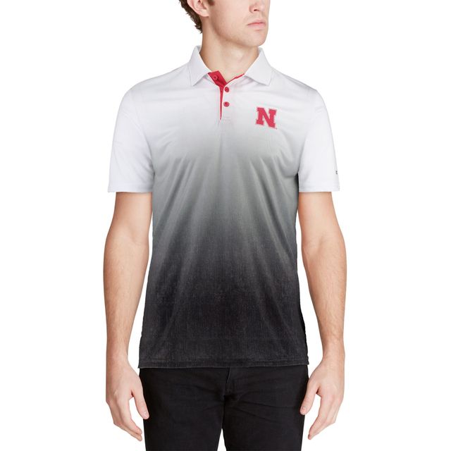Polo pour homme Colosseum gris chiné Nebraska Huskers Magic Team Logo