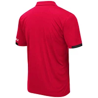Men's Colosseum Red Nebraska Huskers Big & Tall Santry Polo