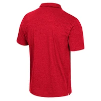 Men's Colosseum Scarlet Nebraska Huskers No Problemo Polo