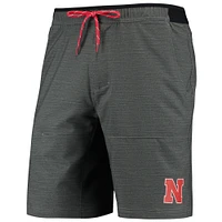 Men's Columbia Gray Nebraska Huskers Twisted Creek Omni-Shield Shorts