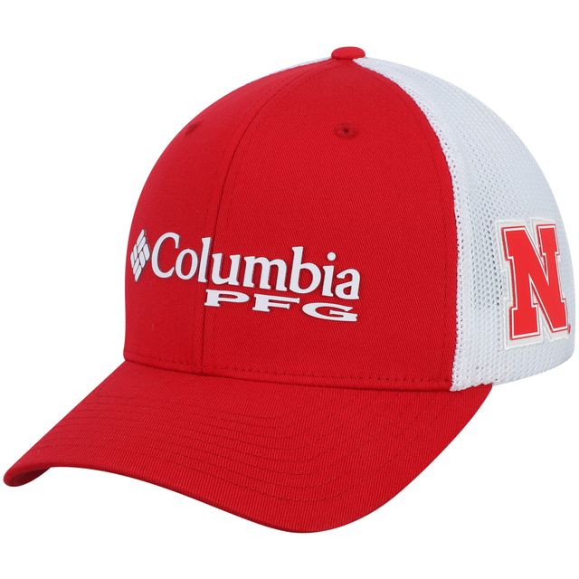 Casquette Columbia Scarlet Nebraska Huskers Collegiate PFG Flex pour homme