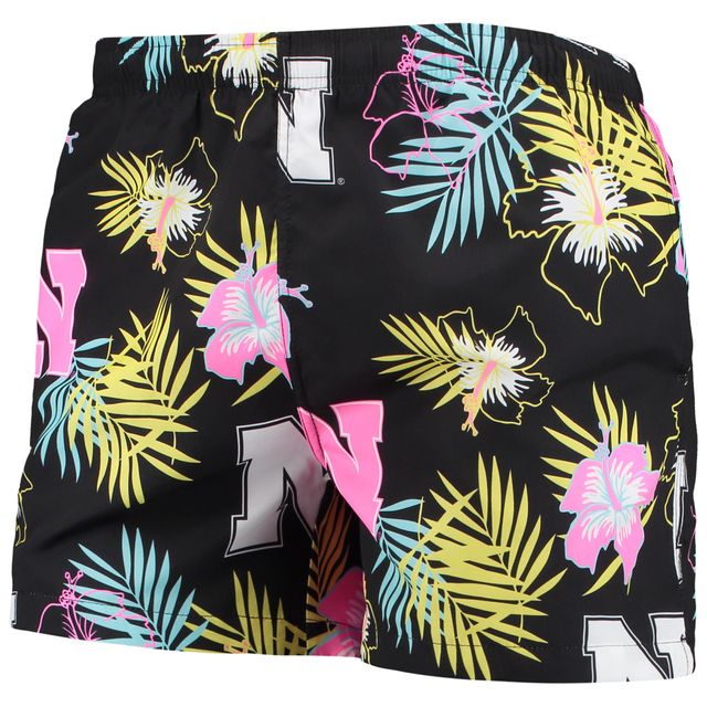 Maillot de bain FOCO Nebraska Huskers Neon Floral pour homme