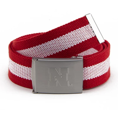 Ceinture en tissu Nebraska Huskers pour hommes