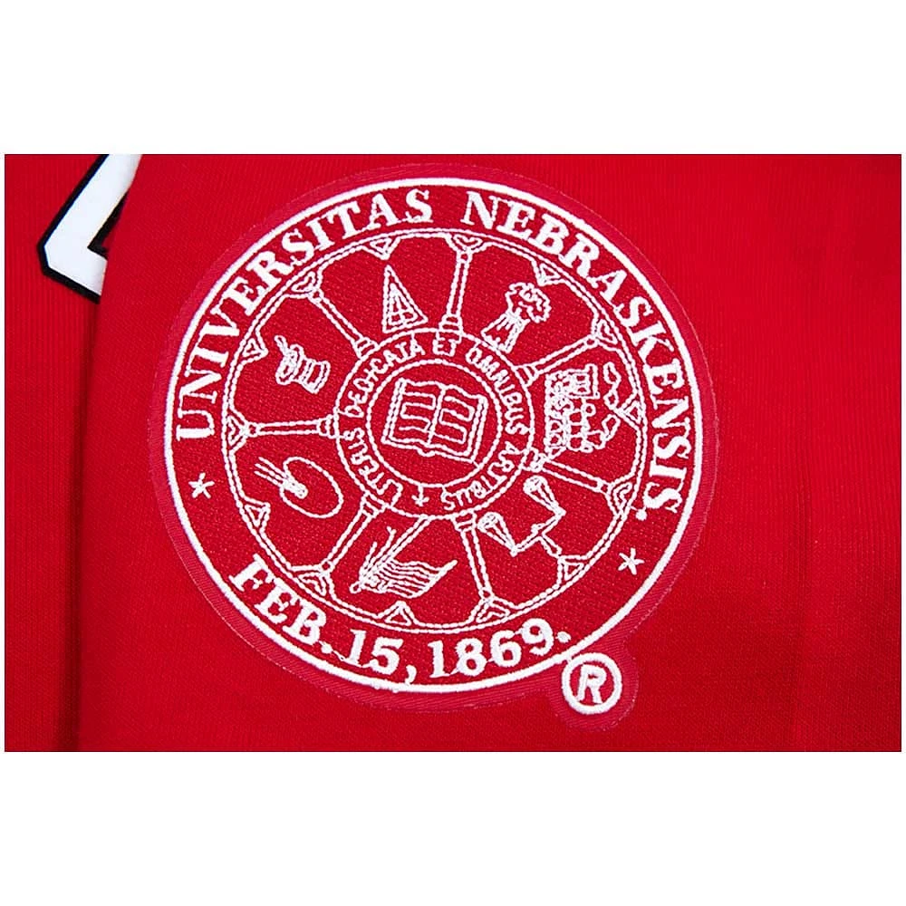 Men's Pro Standard Red Scarlet Classic Stacked Logo Pullover Hoodie