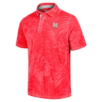 Men's Tommy Bahama  Scarlet Nebraska Huskers Sport Santiago Paradise Polo