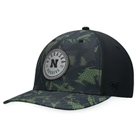Casquette flexible de rendu camouflage pour hommes, Top of the World, noire, Nebraska Huskers OHT, appréciation militaire