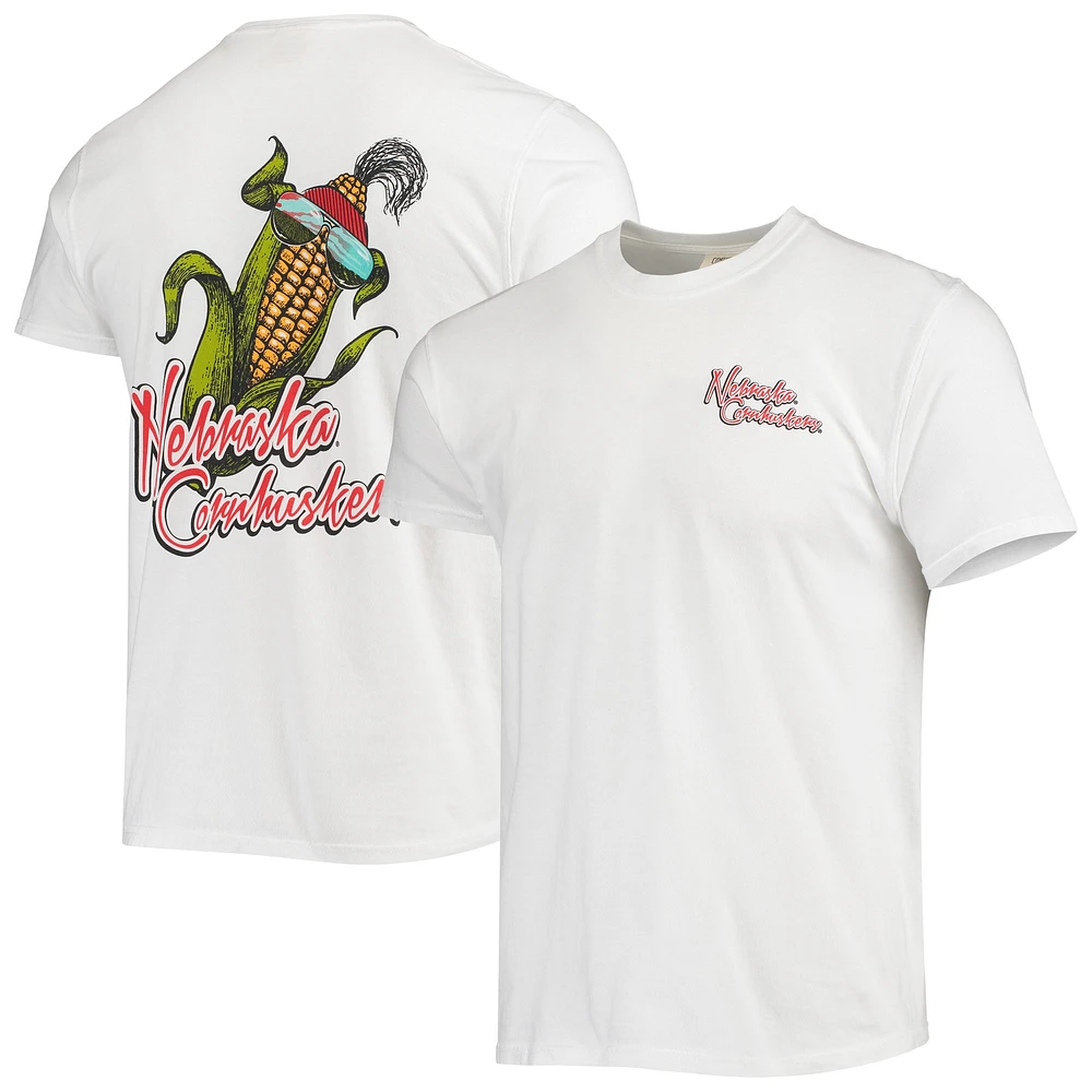 T-shirt bandana mascotte Nebraska Huskers homme blanc