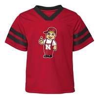 Toddler Scarlet Nebraska Huskers Two-Piece Red Zone Jersey & Pants Set