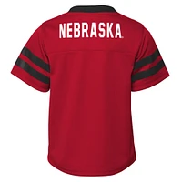 Toddler Scarlet Nebraska Huskers Two-Piece Red Zone Jersey & Pants Set