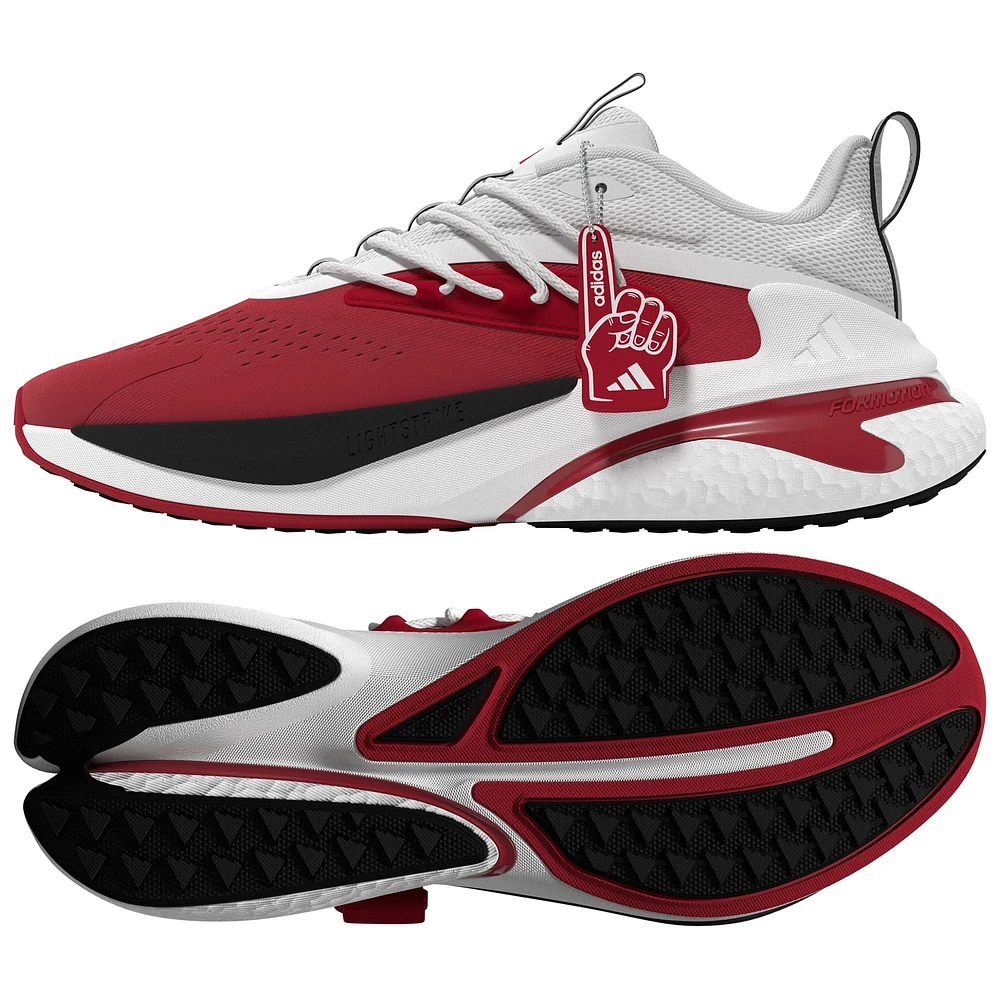 Unisex adidas Scarlet/White Nebraska Huskers AlphaBoost V2 Shoes