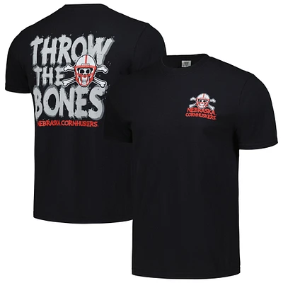 T-shirt unisexe noir Nebraska Huskers Hyper Local Throw the Bones