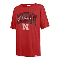Women's '47  Scarlet Nebraska Huskers Muse Sadie T-Shirt