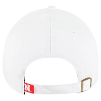 Women's '47 White Nebraska Huskers Pensacola Clean Up Adjustable Hat