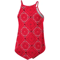 Women's Colosseum x Wrangler Scarlet Nebraska Huskers Bandana Tank Top