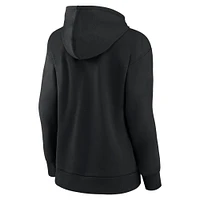 Women's Fanatics Black Nebraska Huskers Campus Pullover Hoodie