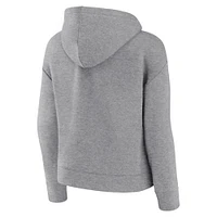 Women's Fanatics Heather Gray Nebraska Huskers Script Favorite Pullover Hoodie