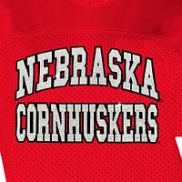 Women's Gameday Couture Red Nebraska Huskers Until Kickoff Rhinestone Fashion T-Shirt