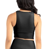 Women's Kadi Brand Black Nebraska Huskers Buttery Soft Midi Bra & Leggings Set