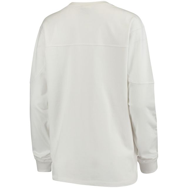 T-shirt à manches longues Edith des Huskers du Nebraska blanc pour femme