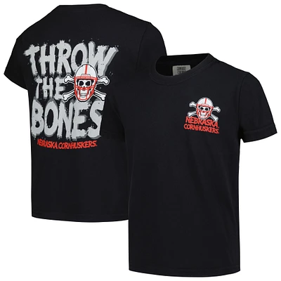 T-shirt noir Nebraska Huskers Hyperlocal Comfort Colors pour jeunes