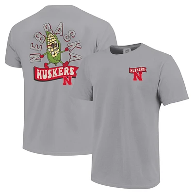 T-shirt gris Nebraska Huskers Hyperlocal Comfort Colors pour jeunes