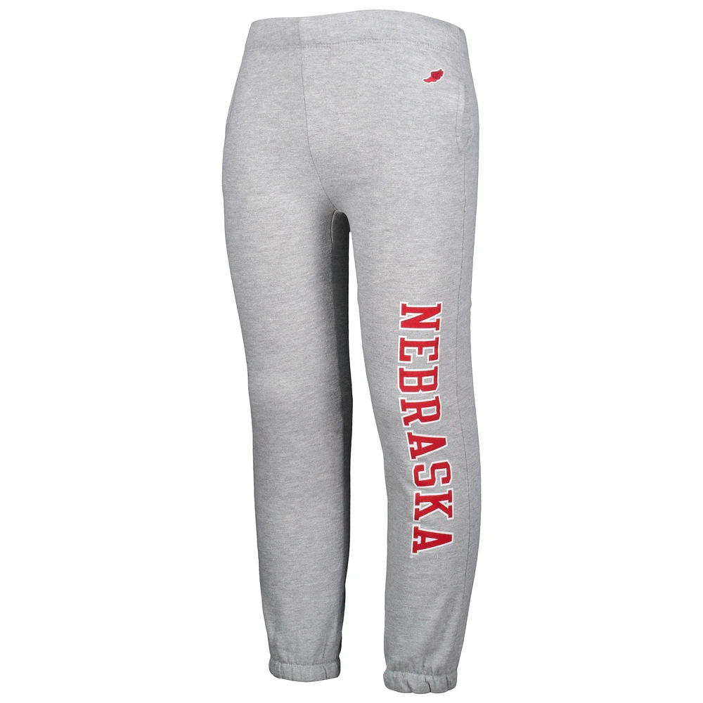 Youth League Collegiate Wear Heather Gray Nebraska Huskers Essential Pants