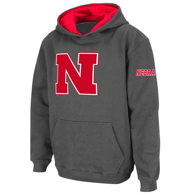 Chandail à capuchon avec grand logo Huskers du Nebraska de stade athlétique pour jeunes