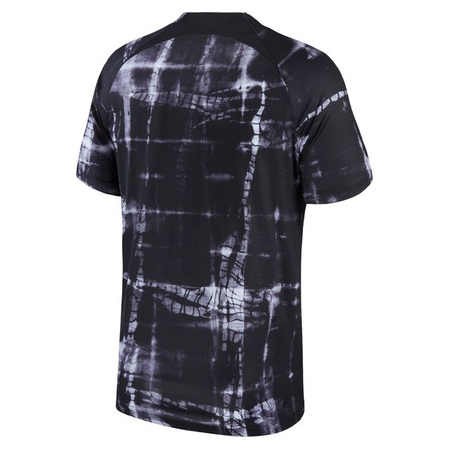Haut d'avant-match Équipe nationale des Pays-Bas 2022/23 Nike Noir pour homme