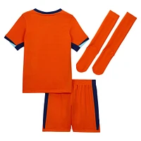 Preschool Nike  Orange Netherlands National Team 2024 Home Replica Stadium Kit Set