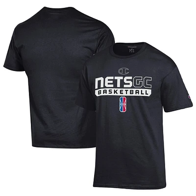 T-shirt unisexe Champion Black NetsGC On-Court 2K League Authentic Practice