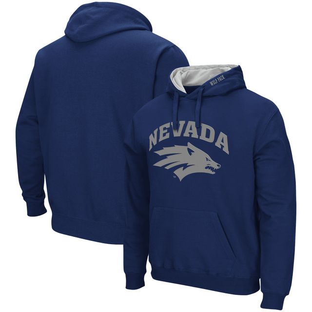Colosseum Navy Nevada Wolf Pack Arch and Logo Pull à capuche pour homme