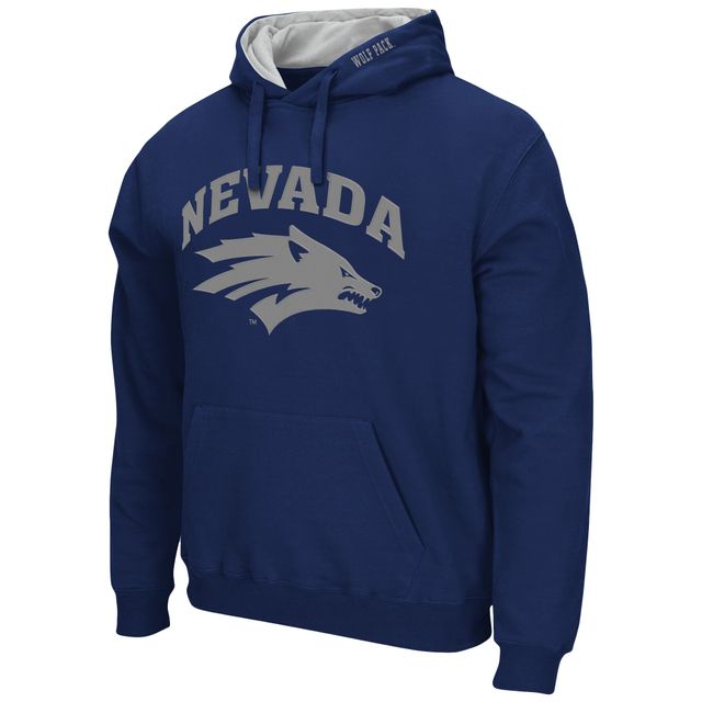 Colosseum Navy Nevada Wolf Pack Arch and Logo Pull à capuche pour homme