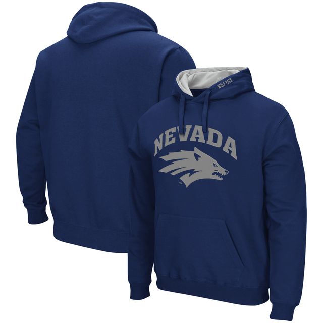 Colosseum Navy Nevada Wolf Pack Arch and Logo Pull à capuche pour homme