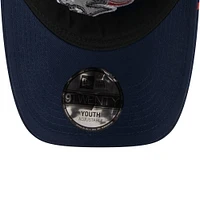Girls Toddler Navy New England Patriots Hearts 9TWENTY Adjustable Hat