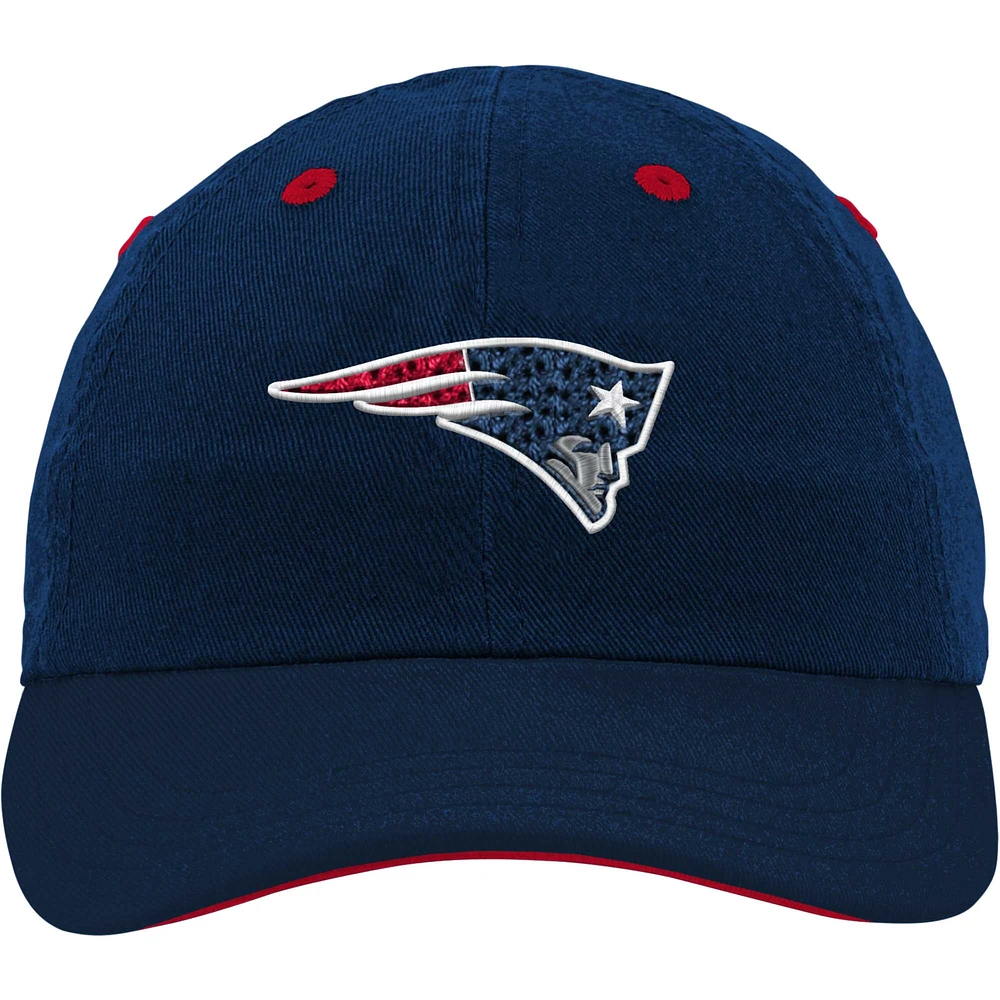 Casquette souple bleu marine New England Patriots Team pour bébé