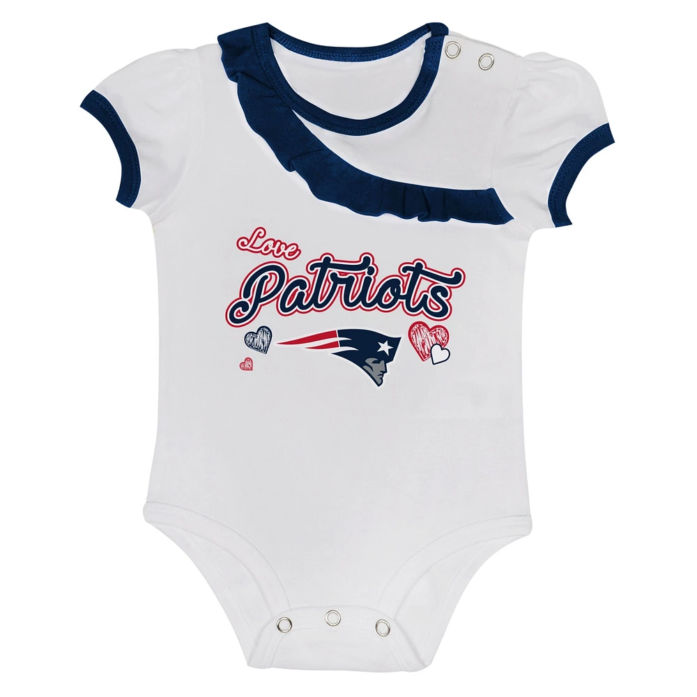 Infant  New England Patriots Love My Team Bodysuit & Skirt Set