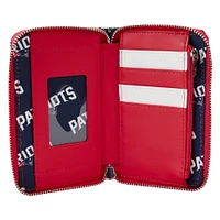Loungefly New England Patriots Sequin Zip-Around Wallet