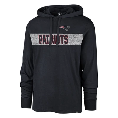 T-shirt à capuchon manches longues pour homme '47 Navy New England Patriots Field Franklin